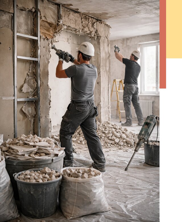 Демонтажные работы в Йошкар-Оле от 2761 руб. — услуги и цена под ключ | ОТДЕЛОЧНИК-Шкр