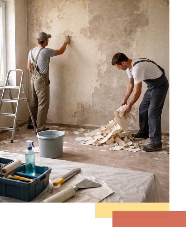 Снятие старых обоев в Йошкар-Оле быстро и качественно