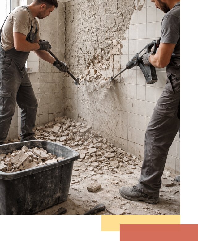 Демонтаж плитки со стен в Йошкар-Оле быстро и аккуратно