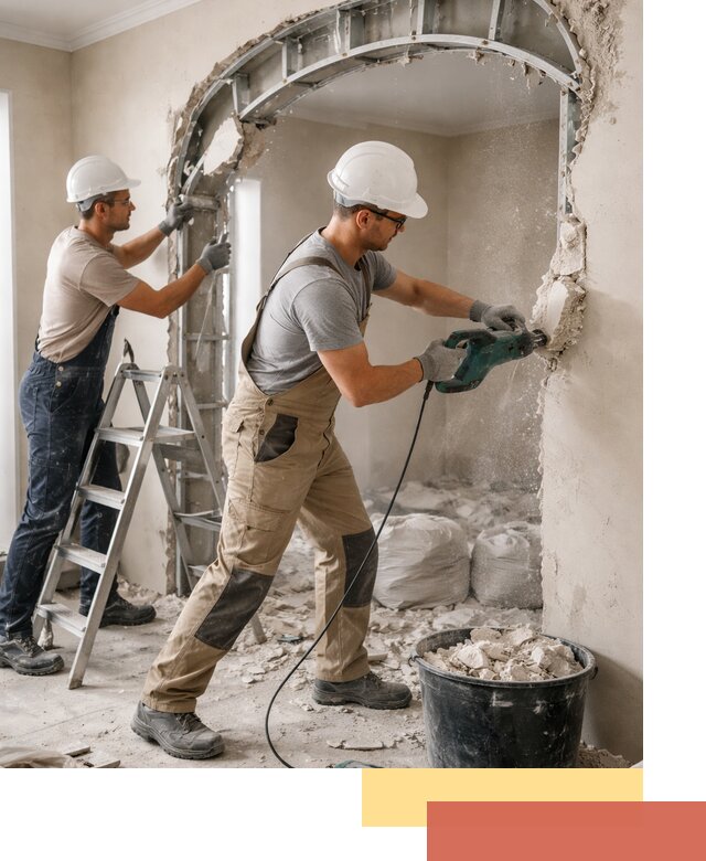 Демонтаж гипсокартонной арки в Йошкар-Оле быстро и аккуратно