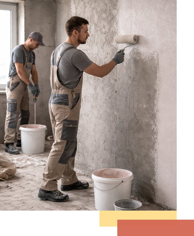 Нанесение бетоноконтакта на стены в Йошкар-Оле для последующей отделки