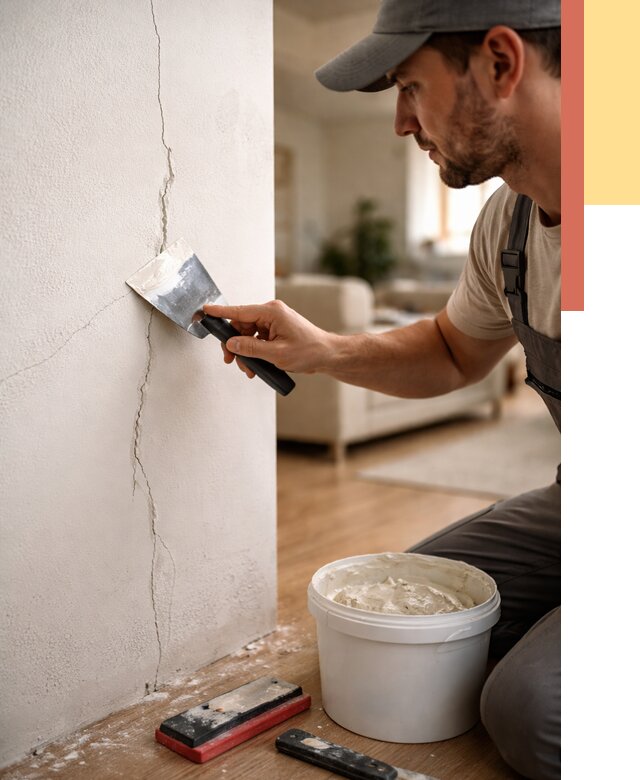 Заделка трещин и сколов в Йошкар-Оле от 2505 руб. — быстро и недорого | ОТДЕЛОЧНИК-Шкр