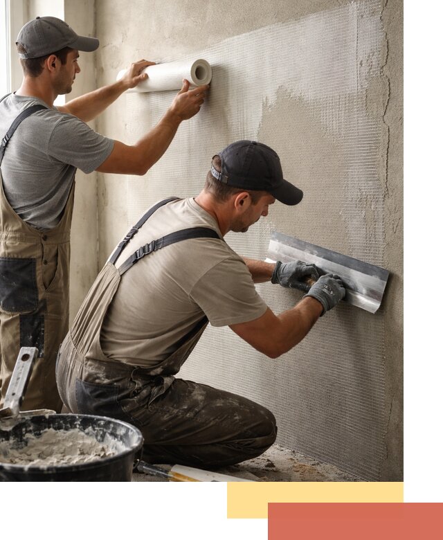 Армирование стен стеклосеткой в Йошкар-Оле для прочной отделки