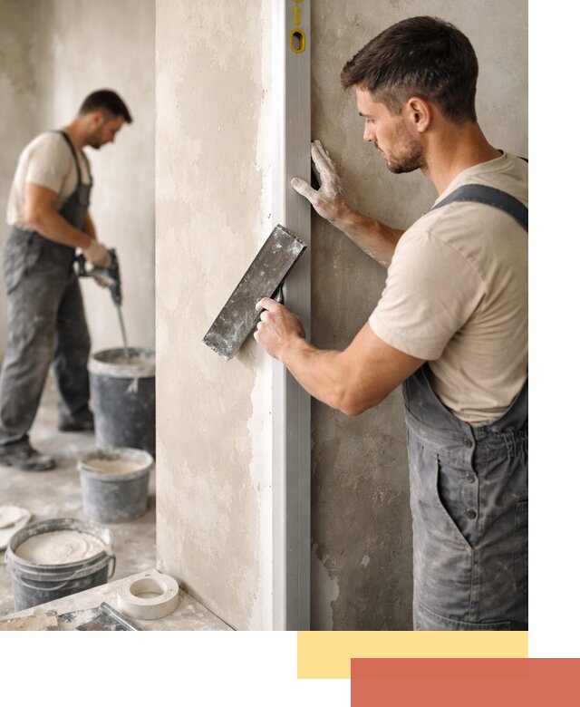 Выведение углов стен в Йошкар-Оле: монтаж и оштукатуривание