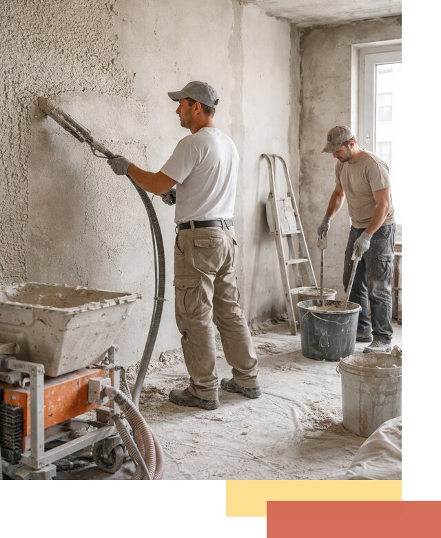 Машинная штукатурка стен в Йошкар-Оле — быстро и качественно