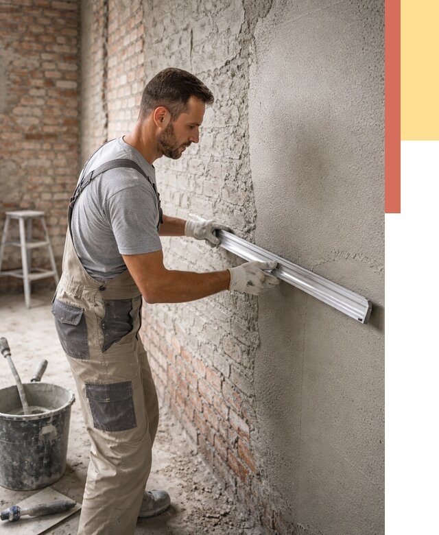 Штукатурка кирпичных стен в Йошкар-Оле от 4602 руб/м2 — быстро и недорого | ОТДЕЛОЧНИК-Шкр