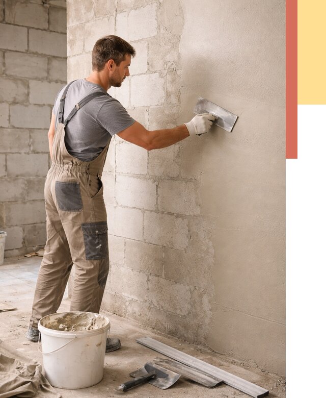 Штукатурка стен из газобетона в Йошкар-Оле от 2147 руб./м2 — быстро и недорого | ОТДЕЛОЧНИК-Шкр