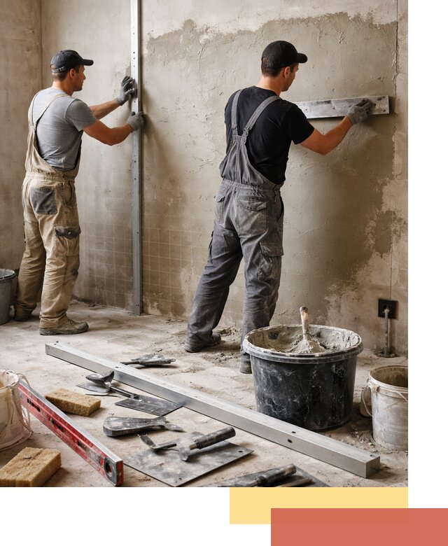 Профессиональная штукатурка стен под плитку в Йошкар-Оле
