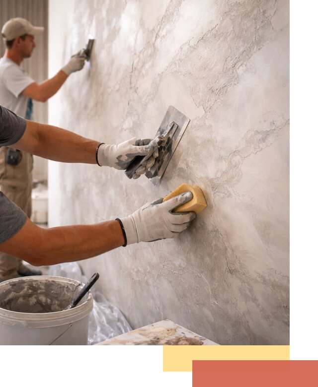 Декоративная штукатурка под мрамор в Йошкар-Оле для стен и потолков