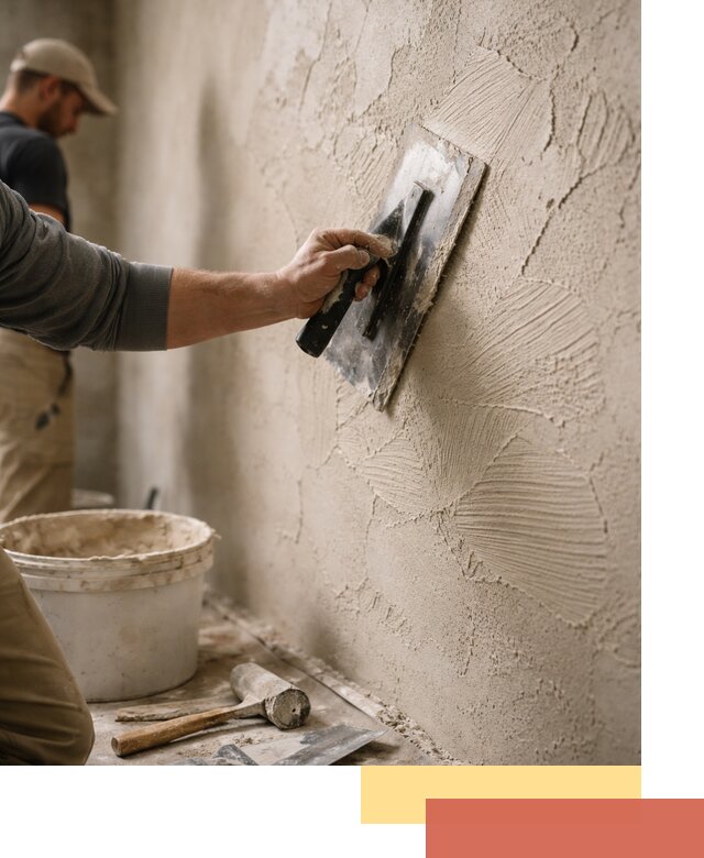 Фактурная штукатурка стен в Йошкар-Оле — монтаж, отделка, реставрация