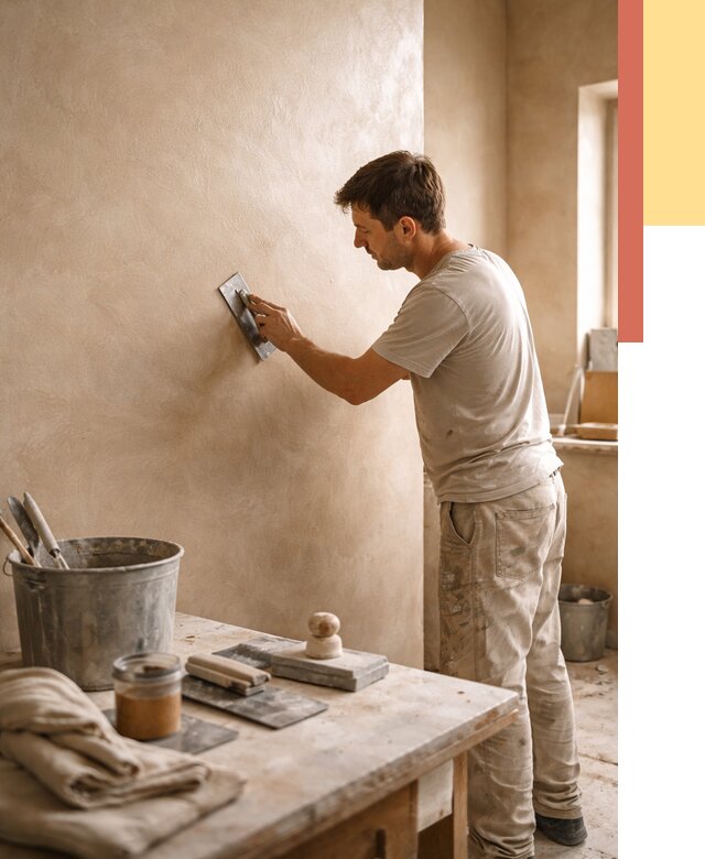 Марокканская штукатурка таделакт в Йошкар-Оле под ключ от 4295 руб. | ОТДЕЛОЧНИК-Шкр