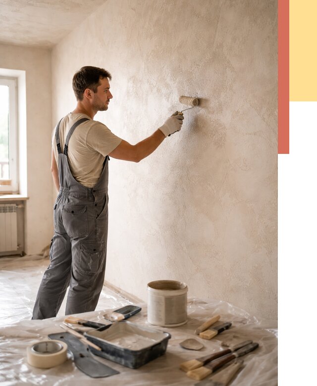 Нанесение лессирующей краски по декоративке в Йошкар-Оле от 1790 руб. | ОТДЕЛОЧНИК-Шкр