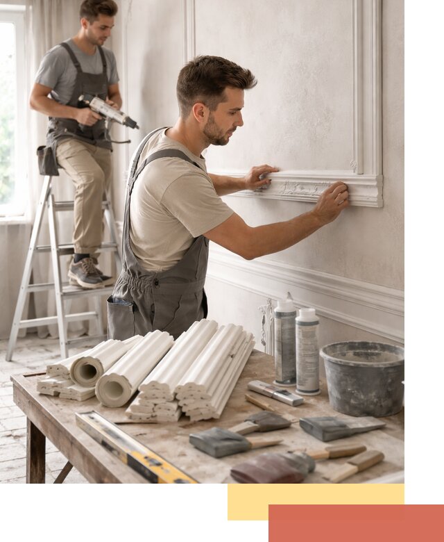 Монтаж лепнины на стены в Йошкар-Оле профессионально и качественно