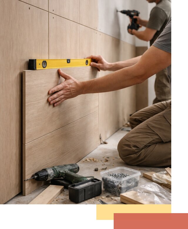 Профессиональный монтаж МДФ панелей на стены в Йошкар-Оле