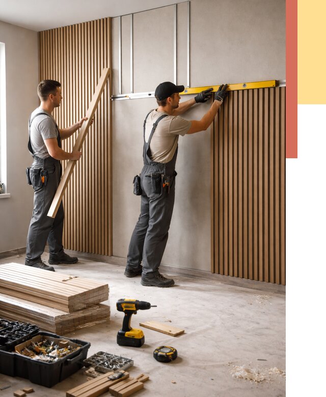 Монтаж реечных панелей на стены в Йошкар-Оле от 1227 руб. — быстро и недорого | ОТДЕЛОЧНИК-Шкр