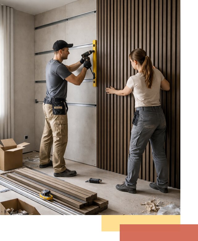 Монтаж реечных панелей на стены в Йошкар-Оле