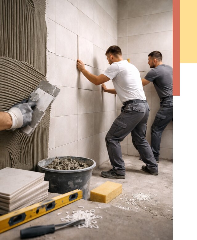 Укладка плитки на стены в Йошкар-Оле от 869 руб. — качественно и недорого | ОТДЕЛОЧНИК-Шкр