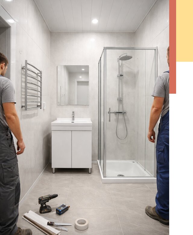 Отделка ванной комнаты панелями ПВХ в Йошкар-Оле от 4602 руб. за м2 | ОТДЕЛОЧНИК-Шкр