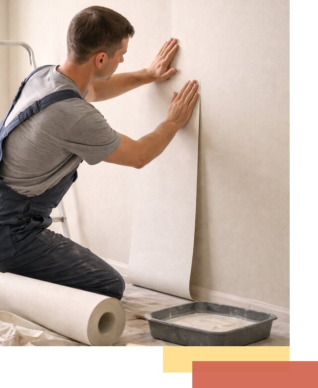 Поклейка флизелиновых обоев в Йошкар-Оле качественно и быстро