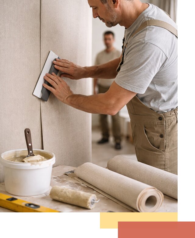 Поклейка текстильных обоев в Йошкар-Оле профессионально и аккуратно