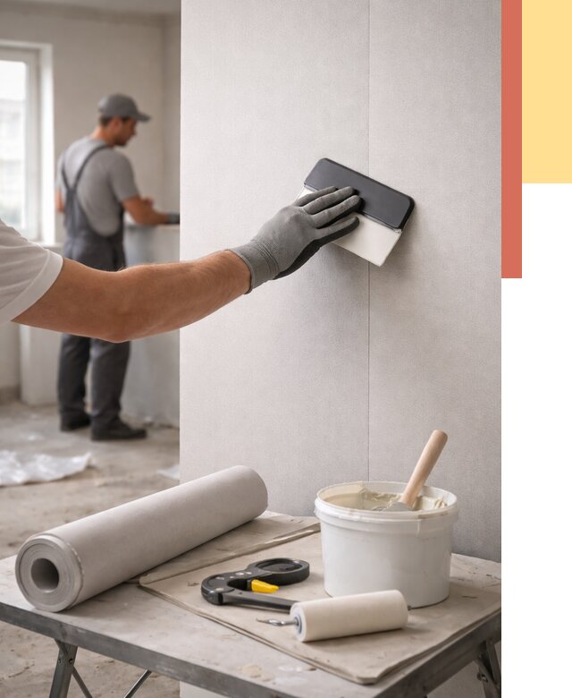 Поклейка обоев под покраску в Йошкар-Оле от 3579 руб. за м2 | ОТДЕЛОЧНИК-Шкр