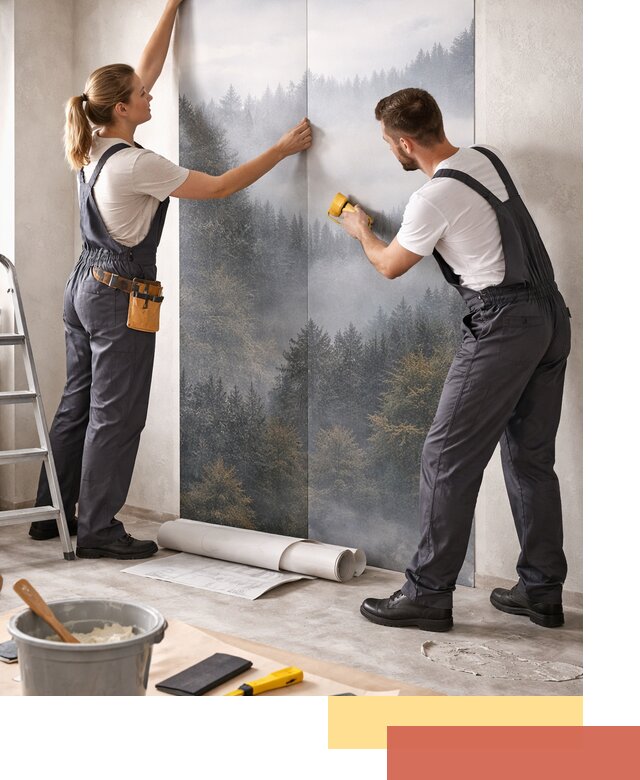 Поклейка фотообоев профессионально в Йошкар-Оле под ключ