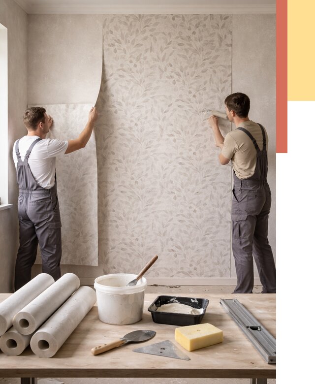 Поклейка обоев с подбором рисунка в Йошкар-Оле от 3579 руб. | ОТДЕЛОЧНИК-Шкр - быстро и недорого