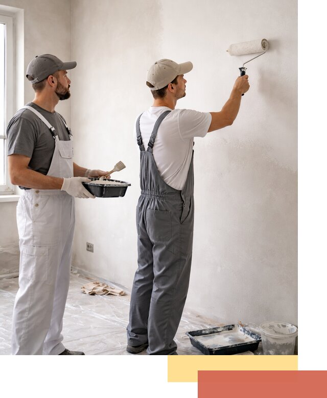 Покраска стен водоэмульсионной краской в Йошкар-Оле