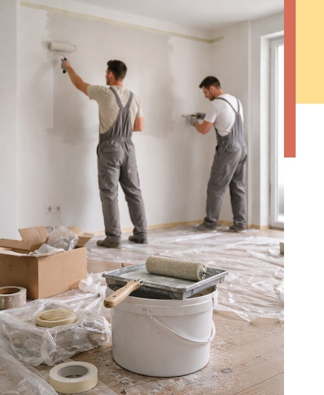 Покраска стен в квартире в Йошкар-Оле от 2557 руб/м2 — быстро и недорого | ОТДЕЛОЧНИК-Шкр