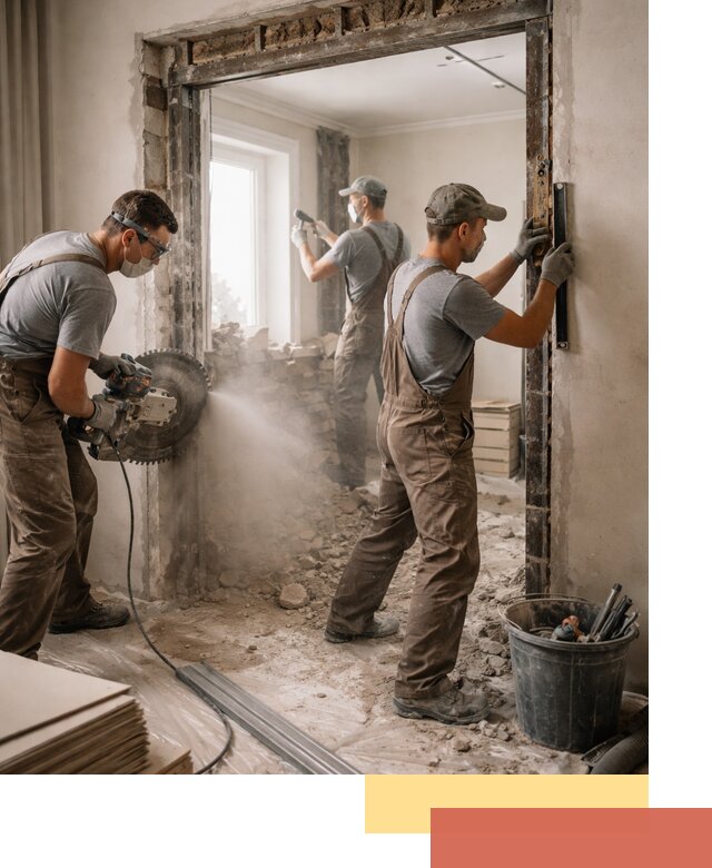 Расширение дверного проема под установку новой двери в Йошкар-Оле