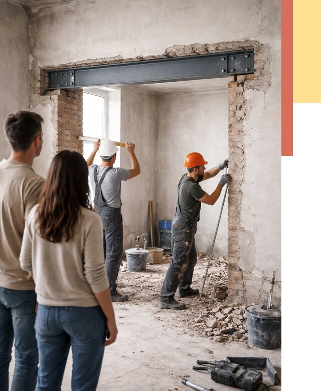 Усиление проема в стене в Йошкар-Оле от 9715 руб. — усиление дверного проема металлоконструкцией | ОТДЕЛОЧНИК-Шкр