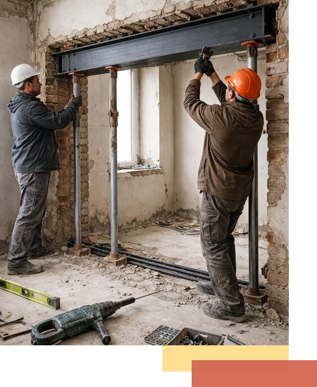 Усиление проема в стене в Йошкар-Оле для расширения и безопасности