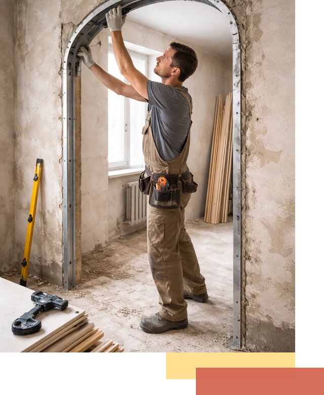 Устройство арочного проема в Йошкар-Оле под ключ