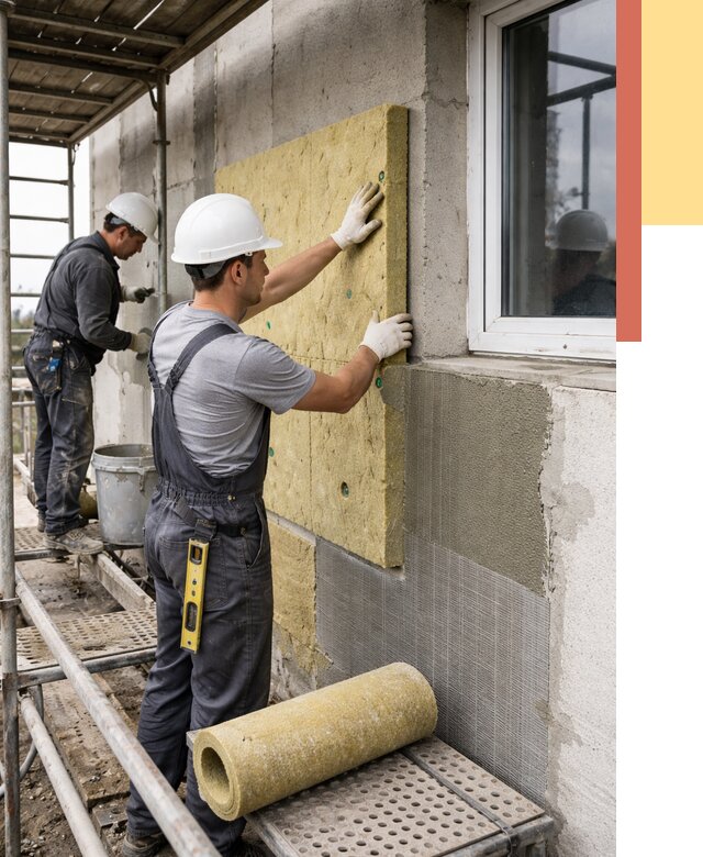 Утепление стен в Йошкар-Оле от 4397 руб. под ключ — быстро и недорого | ОТДЕЛОЧНИК-Шкр