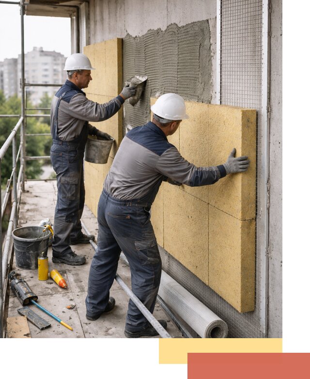 Утепление стен зданий и домов в Йошкар-Оле качественно и надежно