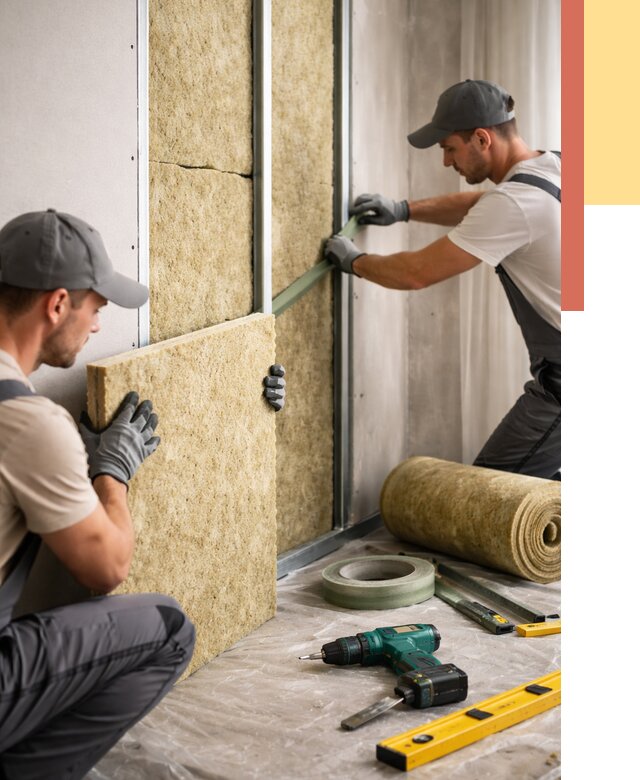 Шумоизоляция стен в Йошкар-Оле под ключ от 1892 руб. | ОТДЕЛОЧНИК-Шкр