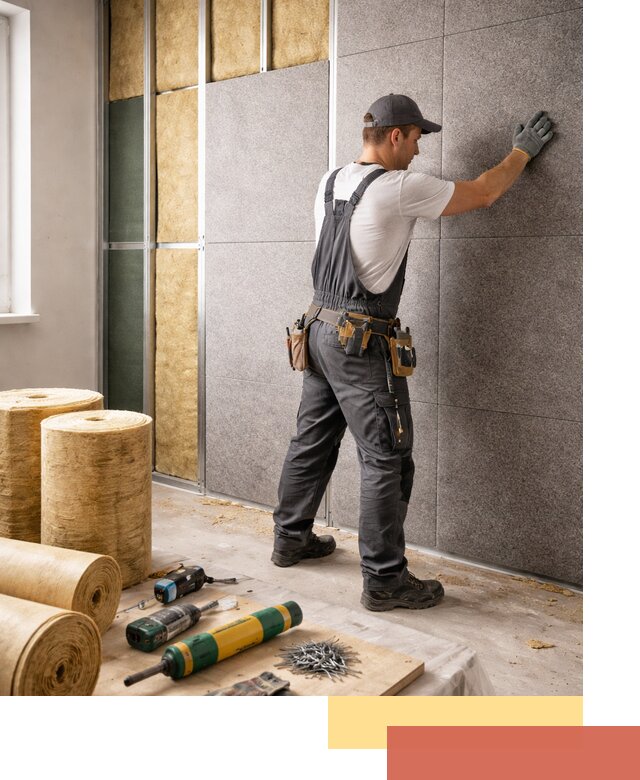 Профессиональная шумоизоляция стен в Йошкар-Оле для квартиры и офиса