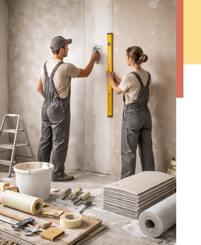 Отделка стен в Йошкар-Оле от 1534 руб/м² — недорого, быстро, под ключ | ОТДЕЛОЧНИК-Шкр