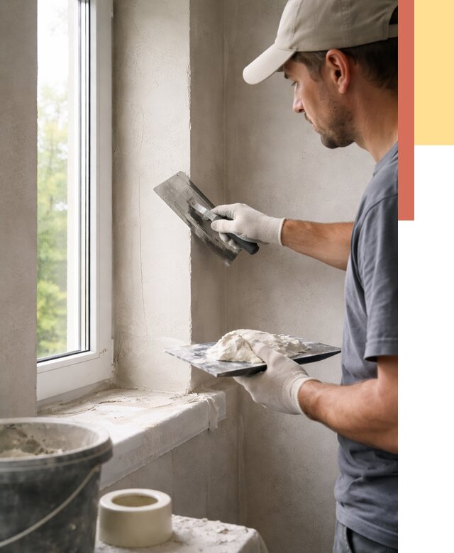 Штукатурка откосов в Йошкар-Оле от 4602 руб/м² — услуги и выравнивание под ключ | ОТДЕЛОЧНИК-Шкр