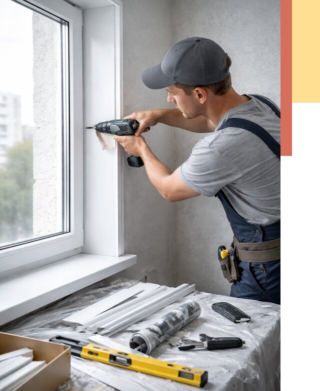 Установка пластиковых откосов в Йошкар-Оле от 2301 руб. | ОТДЕЛОЧНИК-Шкр монтаж, быстро и недорого