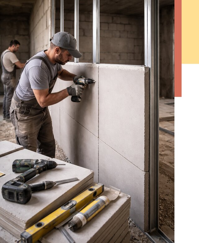 Кладка влагостойких перегородок ПГП в Йошкар-Оле от 1227 руб. под ключ | ОТДЕЛОЧНИК-Шкр