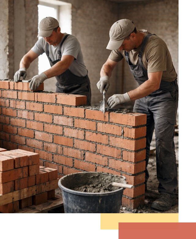 Кладка кирпичных перегородок под ключ в Йошкар-Оле