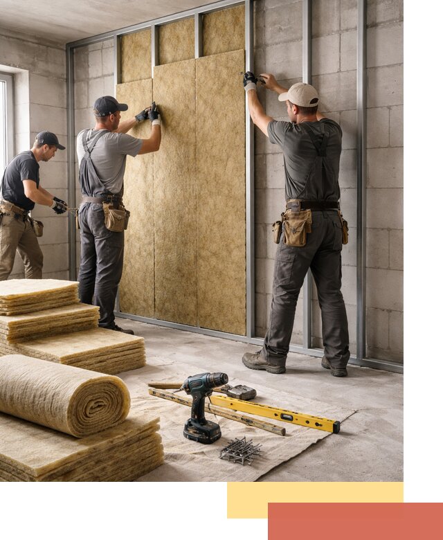 Шумоизоляция перегородок из блоков в Йошкар-Оле — монтаж и защита шумоизоляцией