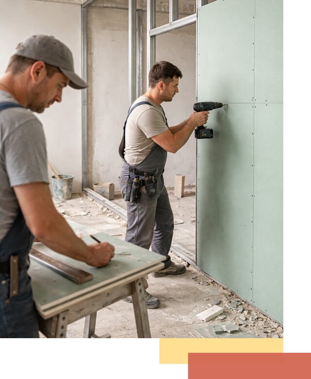 Перегородки из влагостойкого гипсокартона под ключ в Йошкар-Оле