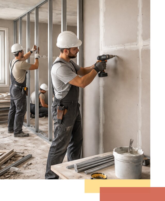 Перегородки из огнестойкого гипсокартона в Йошкар-Оле под ключ