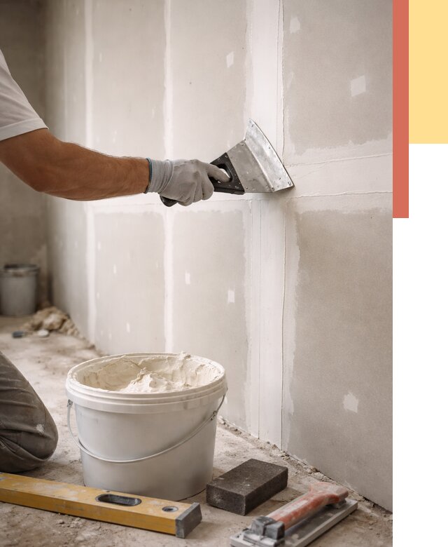 Шпаклевка перегородок из гипсокартона в Йошкар-Оле от 2557 руб. — услуги ОТДЕЛОЧНИК-Шкр