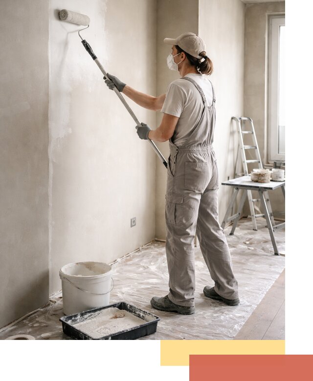 Покраска перегородок из гипсокартона в Йошкар-Оле качественно и недорого