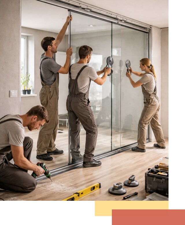 Изготовление стеклянных перегородок на заказ в Йошкар-Оле