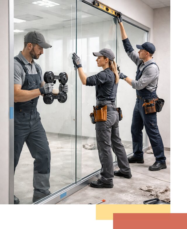 Профессиональный монтаж стеклянных перегородок в Йошкар-Оле