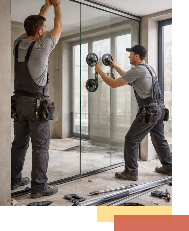 Цельностеклянные перегородки под ключ в Йошкар-Оле